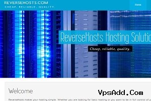 便宜VPS:ReverseHosts/1G内存/OVZ/月付3美元/30g硬盘/3T流量